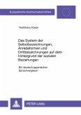 Das System der Selbstbezeichnungen, Anredeformen und Drittbezeichnungen auf dem Hintergrund der sozialen Beziehungen Das System der Selbstbezeichnungen, Anredeformen und Drittbezeichnungen auf dem Hintergrund der sozialen Beziehungen