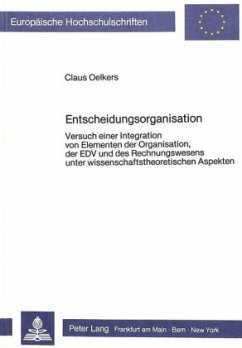 Entscheidungsorganisation - Oelkers, Claus