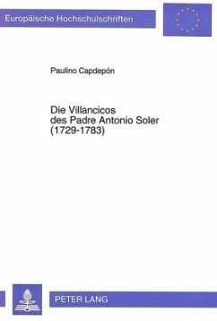 Cover Die Villancicos des Padre Antonio Soler (1729-1783)