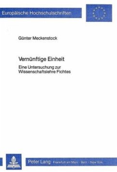 Vernünftige Einheit - Meckenstock, Günter