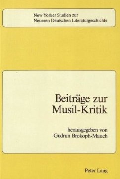 Beiträge zur Musil-Kritik