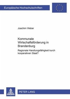 Kommunale Wirtschaftsförderung in Brandenburg - Weber, Joachim