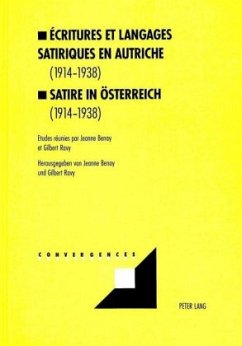 Cover Ecritures et langages satiriques en Autriche (1914-1938)- Satire in Österreich (1914-1938)