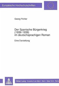 Cover Der Spanische Bürgerkrieg (1936-1939) im deutschsprachigen Roman