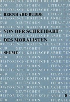 Von der Schreibart des Moralisten - Budde, Bernhard