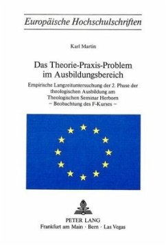 Das Theorie-Praxis-Problem im Ausbildungsbereich - Martin, Karl