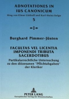Facultas vel licentia imponendi tributa sacerdotibus - Pimmer-Jüsten, Burghard