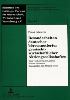 Besonderheiten deutscher börsennotierter gemischtwirtschaftlicher Aktiengesellschaften - Göttinger Forum für Wissenschaft,