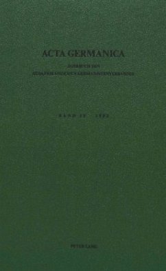 Cover Acta Germanica. Bd. 15, 1982