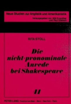 Die nicht-pronominale Anrede bei Shakespeare - Stoll, Rita