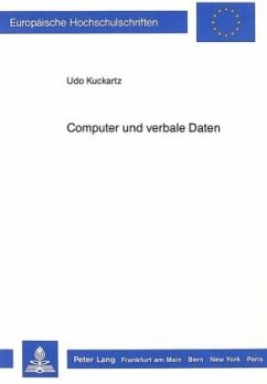 Computer und verbale Daten - Kuckartz, Udo