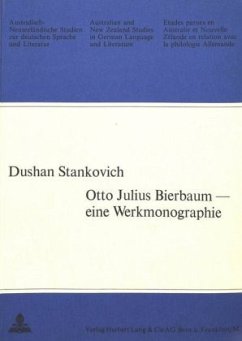 Otto Julius Bierbaum - eine Werkmonographie - Stankovich, Dushan