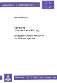 Risiko und Unternehmensführung - Mensch, Gerhard