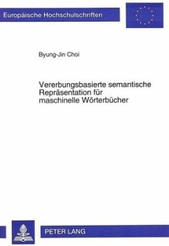 Vererbungsbasierte semantische Repräsentation für maschinelle Wörterbücher - Choi, Byung-Jin