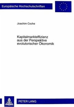 Cover Kapitalmarkteffizienz aus der Perspektive evolutorischer Ökonomik