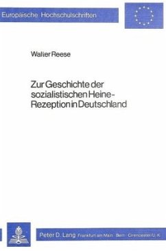 Cover Zur Geschichte der sozialistischen Heine-Rezeption in Deutschland