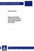 Österreichische Kulturzeitschriften der Nachkriegszeit 1945-1950