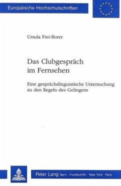 Das Clubgespräch im Fernsehen - Frei-Borer, Ursula;Universität Basel