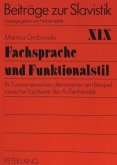 Fachsprache und Funktionalstil