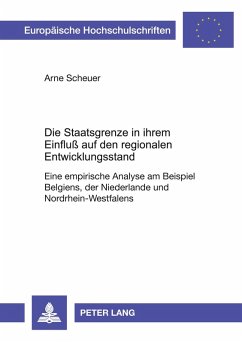 Cover Die Staatsgrenze in ihrem Einfluß auf den regionalen Entwicklungsstand