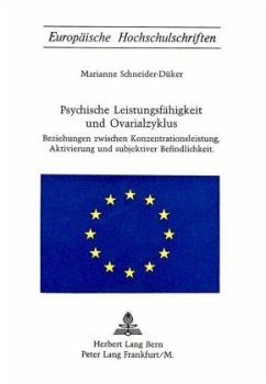 Psychische Leistungsfähigkeit und Ovarialzyklus - Schneider-Düker, Marianne