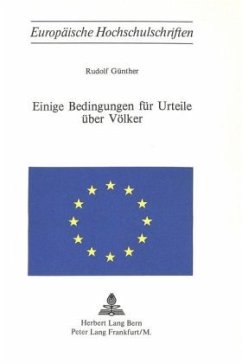 Einige Bedingungen für Urteile über Völker - Günther, Rudolf