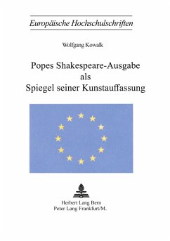 Popes Shakespeare-Ausgabe als Spiegel seiner Kunstauffassung Cover Popes Shakespeare-Ausgabe als Spiegel seiner Kunstauffassung