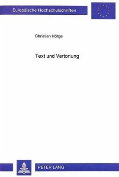 Text und Vertonung - Höltge, Christian;Universität Münster