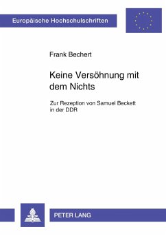 Keine Versöhnung mit dem Nichts - Bechert, Frank