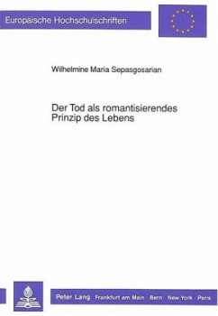 Cover Der Tod als romantisierendes Prinzip des Lebens