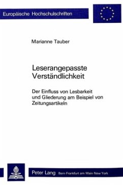 Cover Leserangepasste Verständlichkeit