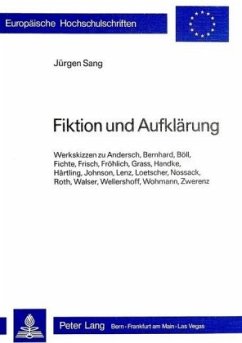 Fiktion und Aufklärung - Sang, Jürgen S.