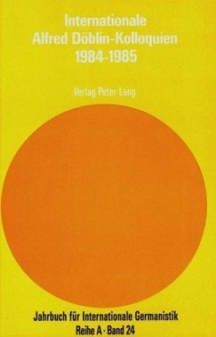 Cover Internationale Alfred-Döblin-Kolloquien Marbach a. N. 1984 - Berlin 1985