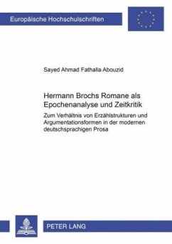 Hermann Brochs Romane als Epochenanalyse und Zeitkritik - Abouzid, Sayed Ahmad Fathalla