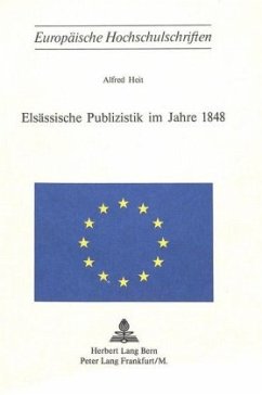 Cover Elsässische Publizistik im Jahre 1848