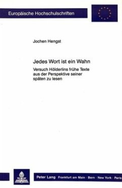 Jedes Wort ist ein Wahn - Hengst, Jochen