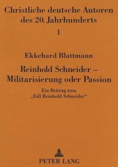 Cover Reinhold Schneider - Militarisierung oder Passion