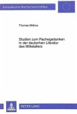 Studien zum Rachegedanken in der deutschen Literatur des Mittelalters