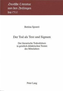 Der Tod als Text und Signum - Spoerri, Bettina