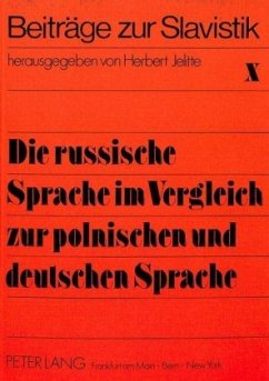 Cover Die russische Sprache im Vergleich zur polnischen und deutschen Sprache