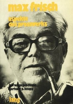 Cover Max Frisch- Aspekte des Prosawerks