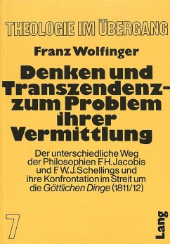 Denken und Transzendenz - Zum Problem ihrer Vermittlung - Wolfinger, Franz