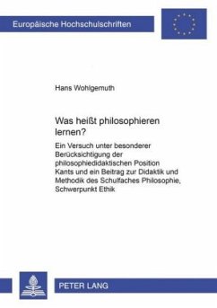 Cover Was heißt philosophieren lernen?