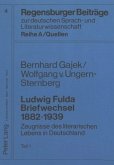 Ludwig Fulda- Briefwechsel 1882-1939