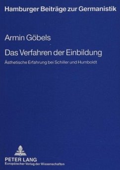 Das Verfahren der Einbildung - Göbels, Armin Das Verfahren der Einbildung - Göbels, Armin
