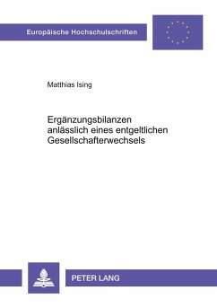 Cover Ergänzungsbilanzen anlässlich eines entgeltlichen Gesellschafterwechsels