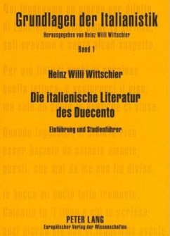 Die italienische Literatur des Duecento Cover Die italienische Literatur des Duecento