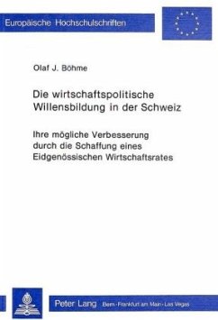 Die wirtschaftspolitische Willensbildung in der Schweiz - IDEE SUISSE