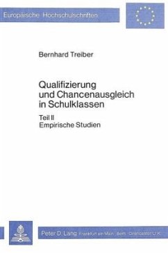 Qualifizierung und Chancenausgleich in Schulklassen - Treiber, Bernhard