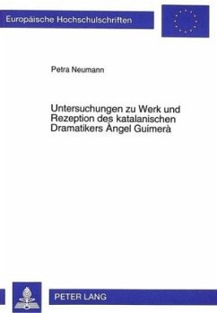 Cover Untersuchungen zu Werk und Rezeption des katalanischen Dramatikers Angel Guimerà